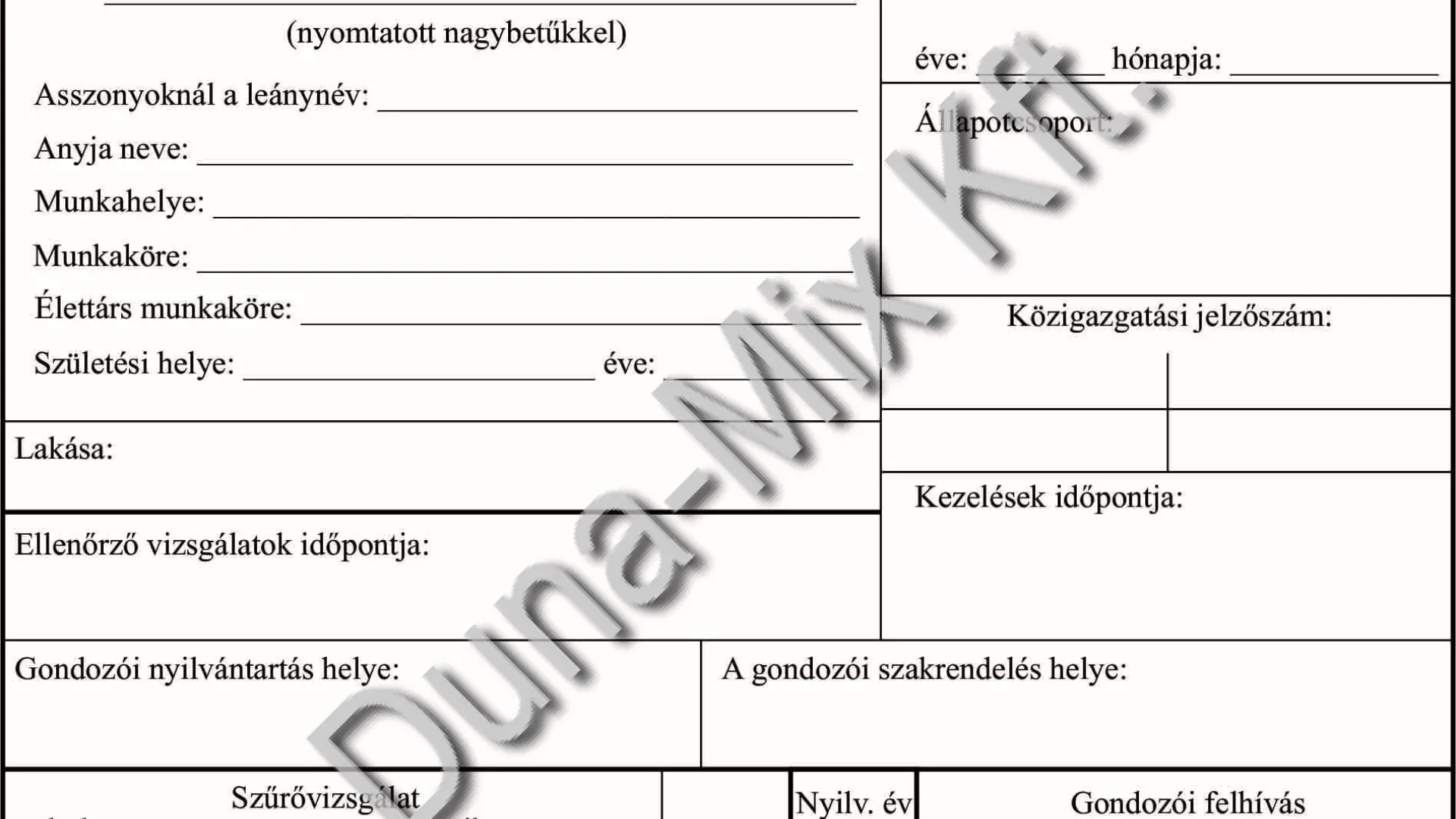 Onkológiai tasak női